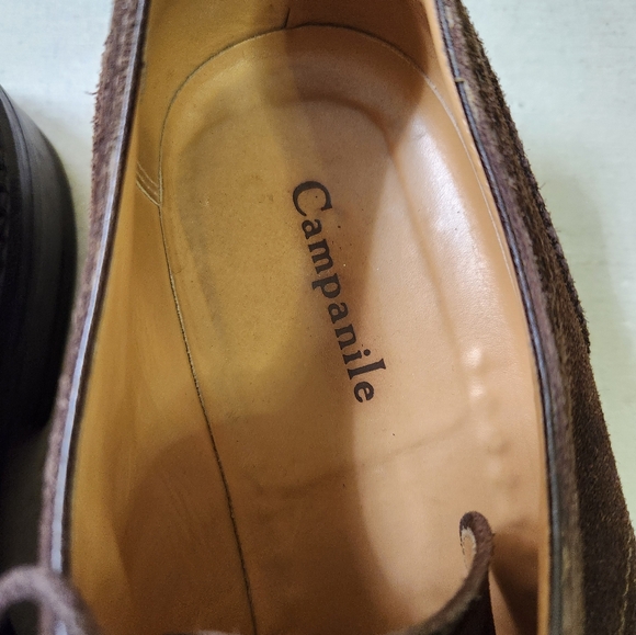 Campanile Brown Suede Men's Lace Up Oxfords, Size 10 - Picture 3 of 13